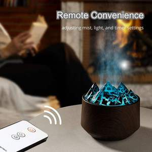 Humidifier Diffuser <b>Light</b> Wood 300ml <b>Timer</b> Function Seven Color Mood Lighting For Home Office - Product Image 5