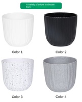 Fabrieksgroothandel 4 inch succulenten pot, op maat gemaakte imitatie keramiek plastic tuin buiten goedkope prijs plastic potjes