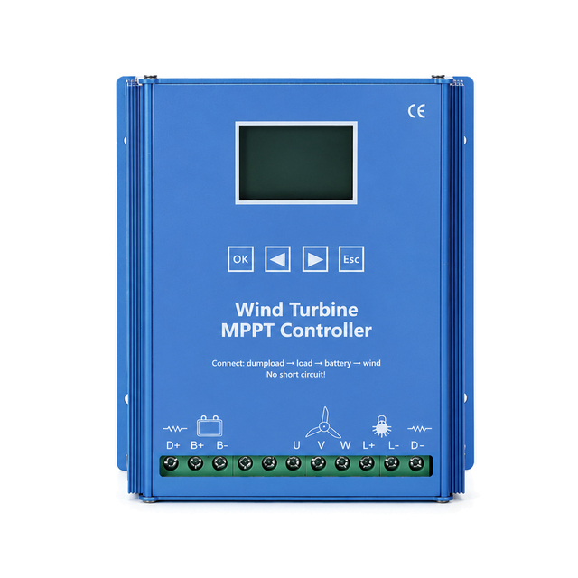 Hybrid Wind and Solar Turbine Controller 500W 1000W 12V 24V 48V Maximum Power Charging Wind Turbine Controller