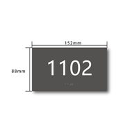 Braille ADA signalisation intérieure porte acrylique numéro de chambre d'hôtel plaque de signalisation braille