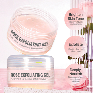 OEM Marque privée Soins de la peau naturels Spa Exfoliant Dissolvant peaux mortes Hydratant Blanchissant <span class=keywords><strong>Rose</strong></span> Gel exfoliant pour le visage - Product Image 5