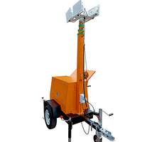 Tour d'éclairage LED à manivelle diesel IP65 de 7 mètres pour jardin et aménagement paysager, solutions d'alimentation portables