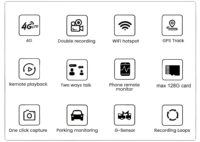 Caméra embarquée 4G ultra-claire 2K avec suivi GPS, surveillance à distance et lecture via application mobile pour la gestion de flotte – Vente directe usine