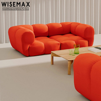 WISEMAX MÜBLERZIMITZERZIMITZER Ledersofa Stuhl Lounge Chaisestool und Osmanisch individuelles teilbares Sofa Stücke Bodensofa