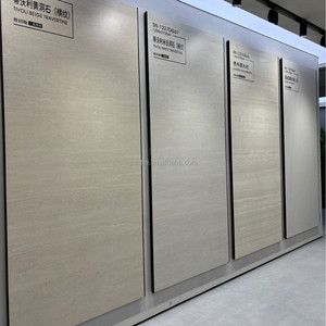 Arabescato Orobico Grigio Travertin Salle de bain Vanité Dalles en pierre frittée Top 1600mm X 3200mm Pierre frittée Grande <span class=keywords><strong>dalle</strong></span> Carrelage mural - Product Image 1