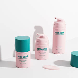 Contenedor de botella de bomba sin aire PP caliente precio <span class=keywords><strong>barato</strong></span> con buena calidad Color personalizado forma redonda embalaje humectante contenedor - Product Image 1