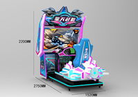 Simulateur de vol dynamique d'avion de course, machine d'arcade à monnayeur pour zone de jeux et salles d'arcade