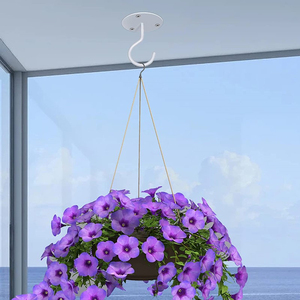 Đa-Chức Năng Sắt Móc Treo Tường Chống Gỉ Trong Nhà Ngoài Trời Móc Cho Trần Nhà Máy Móc Áo Quần Áo Giá Ban Công Giỏ - Product Image 6