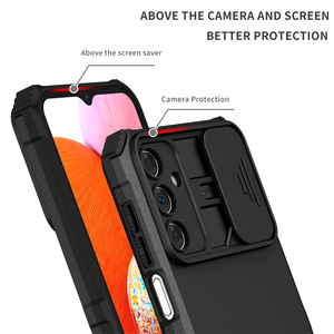 Para Samsung <span class=keywords><strong>Galaxy</strong></span> A56 A36 A55 A35 A54 A51 A31 A13 A15 A32 A52 A72 A42 funda deslizante lente de cámara proteger Kickstand armadura funda trasera - Product Image 2