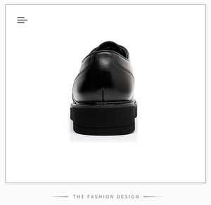 รองเท้าเดอร์บี้ทรงสี่เหลี่ยมสำหรับผู้ชายปี 2025 รุ่น VALENTINA LEATHER สไตล์อังกฤษ น้ำหนักเบา กันลื่น ระบายอากาศได้ดี - Product Image 6