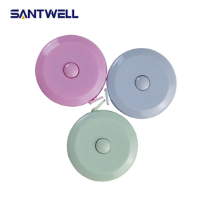Ruban à mesurer portable couleur pastel 1,5m/2m, ruban souple rétractable pour la mesure corporelle, la couture et la confection - Product Image 1