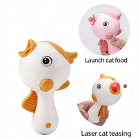 Lanzador de Golosinas Interactivo de Plástico Personalizado para Mascotas, Juguete Educativo para Perros, Gatos y Hámsteres, para Entrenamiento en Interiores/Exteriores, Disparador Manual de Snacks