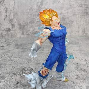 Figura de Acción de Vegeta de 27 cm, Dragon Ball Z Super Saiyan <span class=keywords><strong>Sacrifice</strong></span> Outbreak Goku GK con Dos Cabezas Intercambiables - Product Image 3