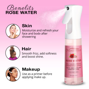 Eau De Rose Pour <span class=keywords><strong>Les</strong></span> Cheveux Eau De Rose Private Label Fournisseur populaire Eau De Rose Vaporisateur Loc Brume D'hydratation 100ml 300ml Eau De Rose pour cheveux - Product Image 4