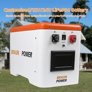 Batterie <span class=keywords><strong>Braun</strong></span> 12V300AH pré-câblée Lifepo4, pack de batteries, support portable, stockage d'énergie solaire, batterie au lithium de secours pour l'extérieur, 12.8V 280AH 314AH - Product Image 5