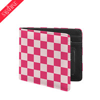 Dompet Lipat Tipis Kulit PU Pengiriman Cepat, Dompet Lipat Universal Pria dan Wanita