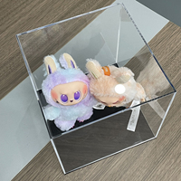 Vitrine de présentation en acrylique transparent sur mesure, épaisseur 5 mm, avec étagère métallique, montage facile pour figurines, bijoux et décoration intérieure