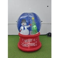 Décoration gonflable de Noël de pelouse de boule de neige de jardin de cour de 150cmH