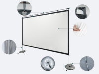 120 "écran de projecteur 16:9 pliable anti-pli projecteur Portable Home cinéma extérieur Support intérieur Projection Double face