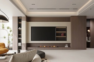 Armoire de luxe italienne moderne sur mesure, dressing personnalisé avec zone de suspension ouverte - Product Image 6