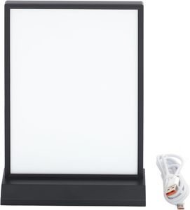 ป้ายเมนู LED สองด้าน A4 A5 พร้อมขาตั้ง กล่องไฟโฆษณาตั้งโต๊ะ ป้ายไฟแสดงโปสเตอร์ ปรับความสว่างได้ 3 ระดับ - Product Image 5