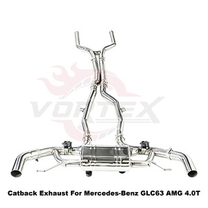 ระบบท่อไอเสียแบบ Catback Vortex Valvetronic สำหรับ Mercedes-AMG GLC63 GLC63S X253 4.0T V8 SS304 ชุดแต่งเพิ่มสมรรถนะ - Product Image 3