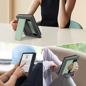 Para Laudtec Estuche de carga inalámbrica para Kindle 2024/2022 (11th Gen) Soporte con correa para la muñeca Sueño automático/Despertador de cuero - Product Image 4