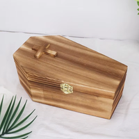 Cercueil pour animaux de compagnie en bois écologique, créatif, en forme de croix, moderne, fait à la main, marque OEM, fournitures funéraires, boîte commémorative, urne pour animaux de compagnie