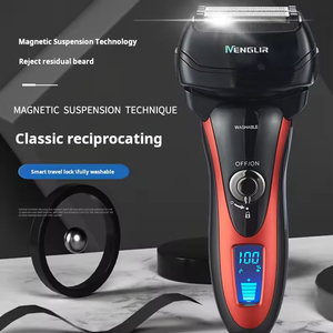 เครื่องโกนหนวดไฟฟ้าแบบใบมีด 5 ใบ สำหรับผู้ชาย ชาร์จผ่าน USB พร้อมที่กันจอน สำหรับใช้กับใบหน้า ใช้ในบ้าน รถบ้าน หรือโรงแรม - Product Image 2