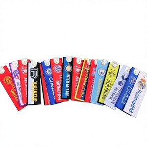 Llavero Colgante de Tela Tejida con Texto Impreso de Equipos de Fútbol: Barça, <span class=keywords><strong>Manchester</strong></span> United, Liverpool, Bayern, Juventus (Múltiples Diseños) - Product Image 1