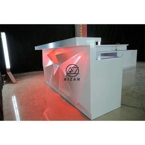 Quầy <span class=keywords><strong>Bar</strong></span> Thiết Kế Kim Cương Led Bề Mặt Rắn Đá Nhân Tạo Theo Yêu Cầu Của Nhà Máy Quầy <span class=keywords><strong>Bar</strong></span> Hình Chữ L Cho Nhà Hàng Hộp Đêm Gia Đình - Product Image 2