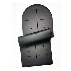 Zelfde kleur gewichts training siliconen dumbbell accessoires set fitness pilates zwarte capsule PU rubber yogamat set vloermat - Product Image 6