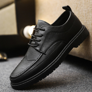 Zapatos de Vestir Formales de Negocios para Hombre en Oferta, Zapatos de Cuero Negro, Tendencia de Moda Estilo Británico, Uso Diario Informal Básico para Oficina - Product Image 3