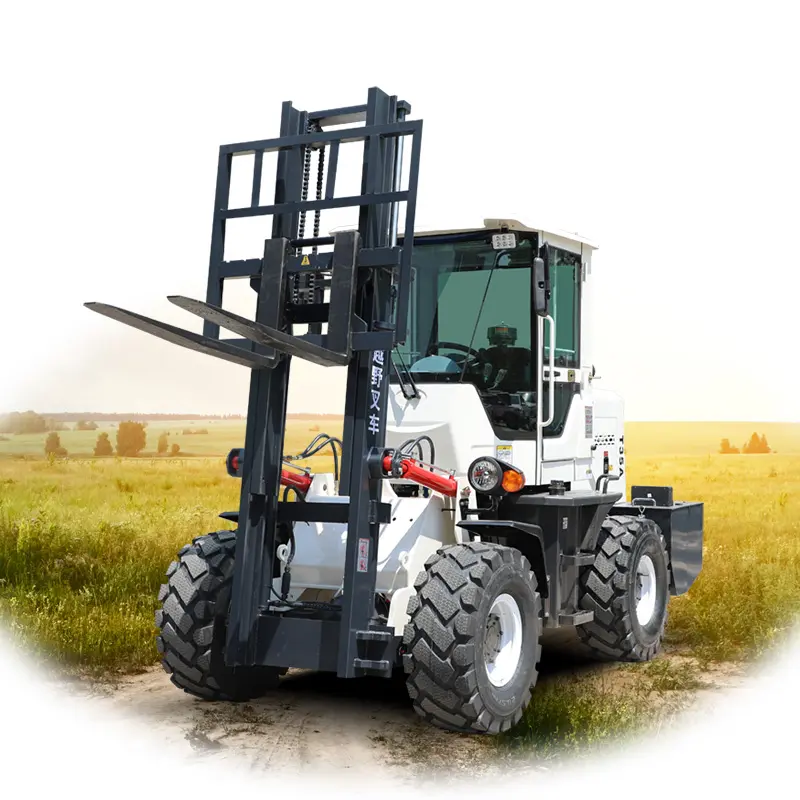 Outdoor all terrain forklift 3.5Ton warehouse four wheel drive off-road forklift