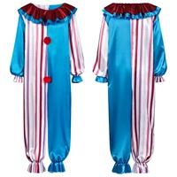 Costume de Joker Tueur Maléfique Transfrontalier pour Adulte, Tenue de Scène Unisexe pour Halloween, Fête Costumée, Arlequin, Carnaval, en Polyester