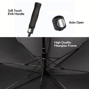 Business Branding Gifts Vintage Straight Handle Colourful Waterproof Promotional Semi-<b>Automatic</b> Open Straight <b>Umbrella</b> Custom - Product Image 5