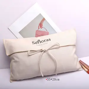 Reusable Soft Cotton Twill Envelope Skirt Shoe Dust Packing Pouch New Arrival Promotion Shopping Gift Cotton Flap Dust Bag