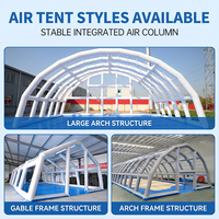 Dôme igloo gonflable blanc personnalisé, imperméable, abri pour événements en plein air, location pour entreprises de fêtes