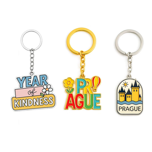 Exclusivo recuerdo <span class=keywords><strong>Praga</strong></span> llavero personalizado llavero encantos Metal OEM fábrica proveedor - Product Image 1