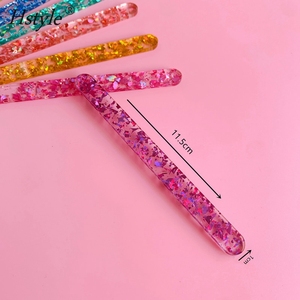 Kẹo Quà Tặng Hàng Thủ Công Mỹ Nghệ Đảng 4.5 Inch Acrylic Popsicle Sticks Gương Ice Cream Glitter Sticks Tái Sử Dụng Ice Pop Sticks PQA065 - Product Image 6