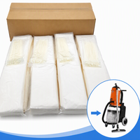 Sacs de collecte de poussière robustes en PEHD, rouleau de 22 m, pour extraction de poussière domestique, avec gaufrage