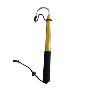 Gaff <span class=keywords><strong>télescopique</strong></span> pour poissons d'eau salée avec crochet de pêche en acier inoxydable, équipement de pêche en mer, canne en alliage d'aluminium - Product Image 3