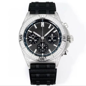 Caja de acero inoxidable con cristal de zafiro de diseño lujoso - reloj de pulsera lujoso, moderno, multifuncional e impermeable - Product Image 1