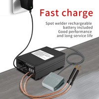 Machine de soudage par points portable 8000W avec pédale réglable, plage de soudage 0,1-0,3 mm, pour la production de packs de cellules de batterie au lithium DIY