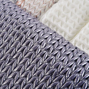 عالية الجودة الفضة المغلفة النايلون قماش مبطن مع دنة سترة النسيج - Product Image 3