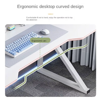 Juego de mesa y silla de juego Simple y moderna y barata con estante, mesa de ordenador para el hogar de alta calidad, organizador de escritorio para Juegos de oficina
