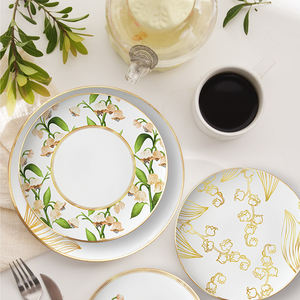 Venta al por mayor de platos para restaurante, PARA CENA platos de cerámica, placa de cargador de porcelana de hueso de lujo para eventos y catering - Product Image 3