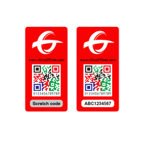 Étiquettes de sécurité personnalisées Anti-contrefaçon Numéro de grattage Vérification Code QR 3D Anti-effraction Autocollants pour la protection des produits de marque