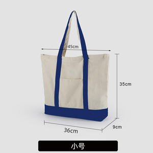 Stylish Canvas <b>Tote</b> <b>Bag</b> <b>With</b> an External <b>Pocket</b>, Top Zipper Closure, Daily Essentials 53 - Product Image 4