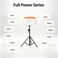 Tour d'éclairage mobile LED portable 60W IP54, sans éblouissement, pour travaux routiers